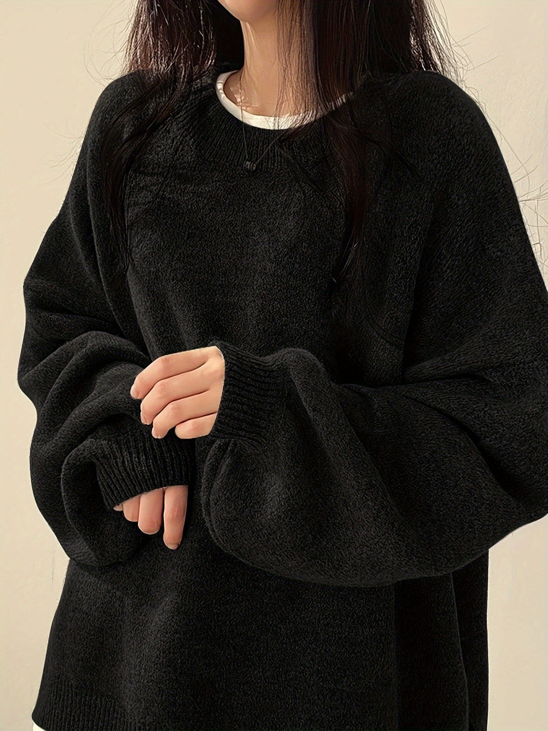 EVERLIGHT | SPLIT DETAIL CASUAL SWEATER