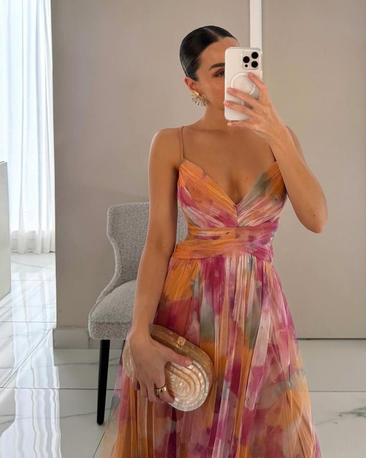 Bella - Elegant Floral Maxi Dress