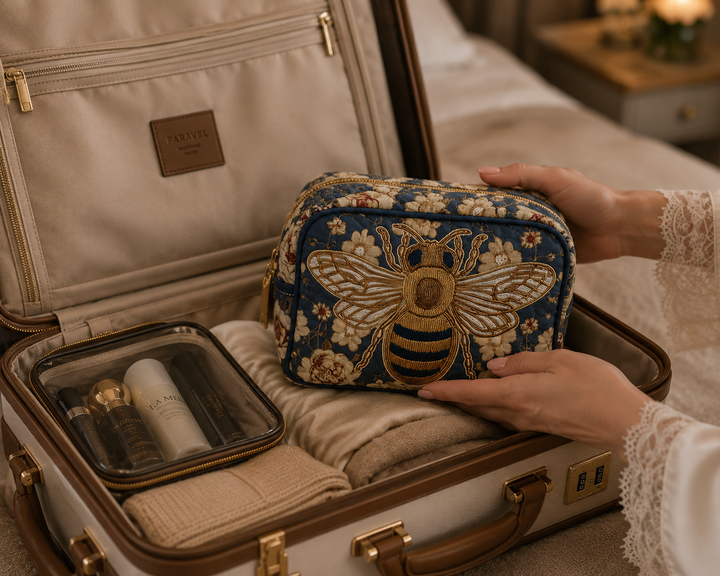 Bee Charm Quilted Makeup Bag NCU0DK10418