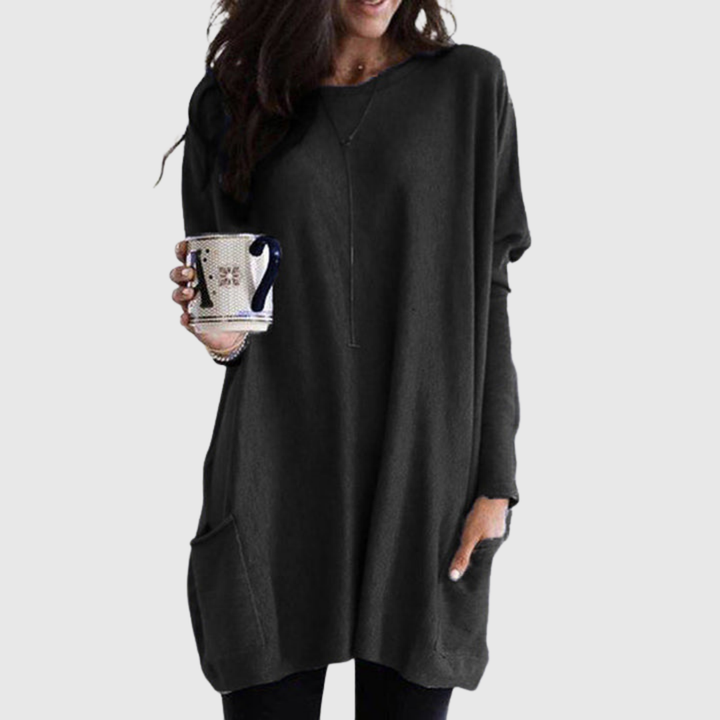 FENORA | RELAXED POCKET TUNIC WITH COVERAGE
