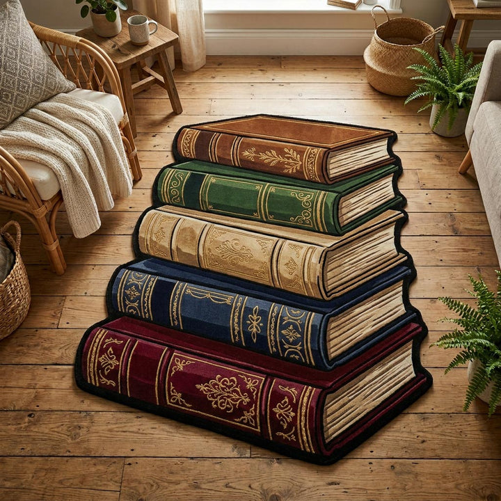 Ancient Tome Custom Shape Area Rug NCU0TD2637