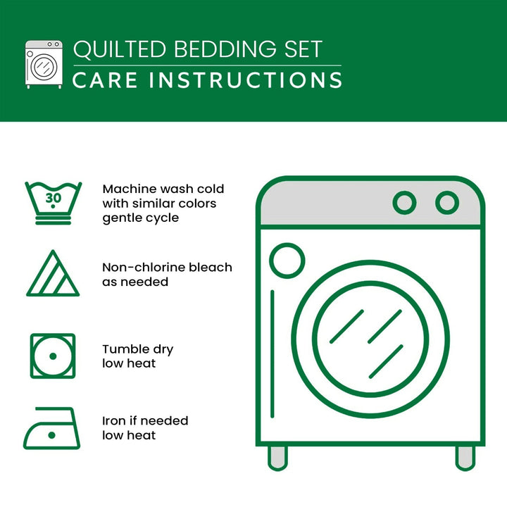 Santa Glow 3-Piece Quilted Bedding Set NCU0DK9976