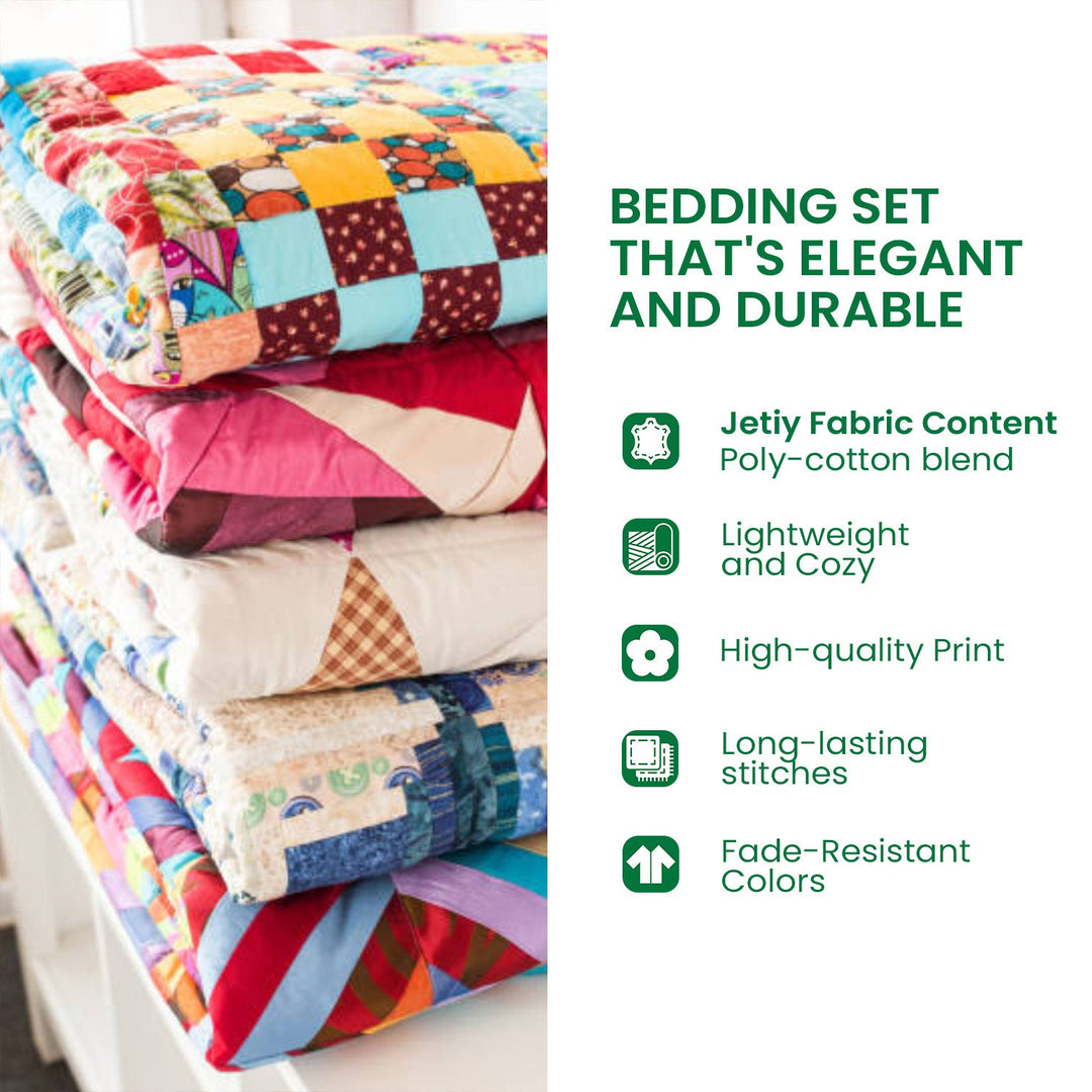White-tailed Deer 3-Piece Quilted Bedding Set NCU0DV2766