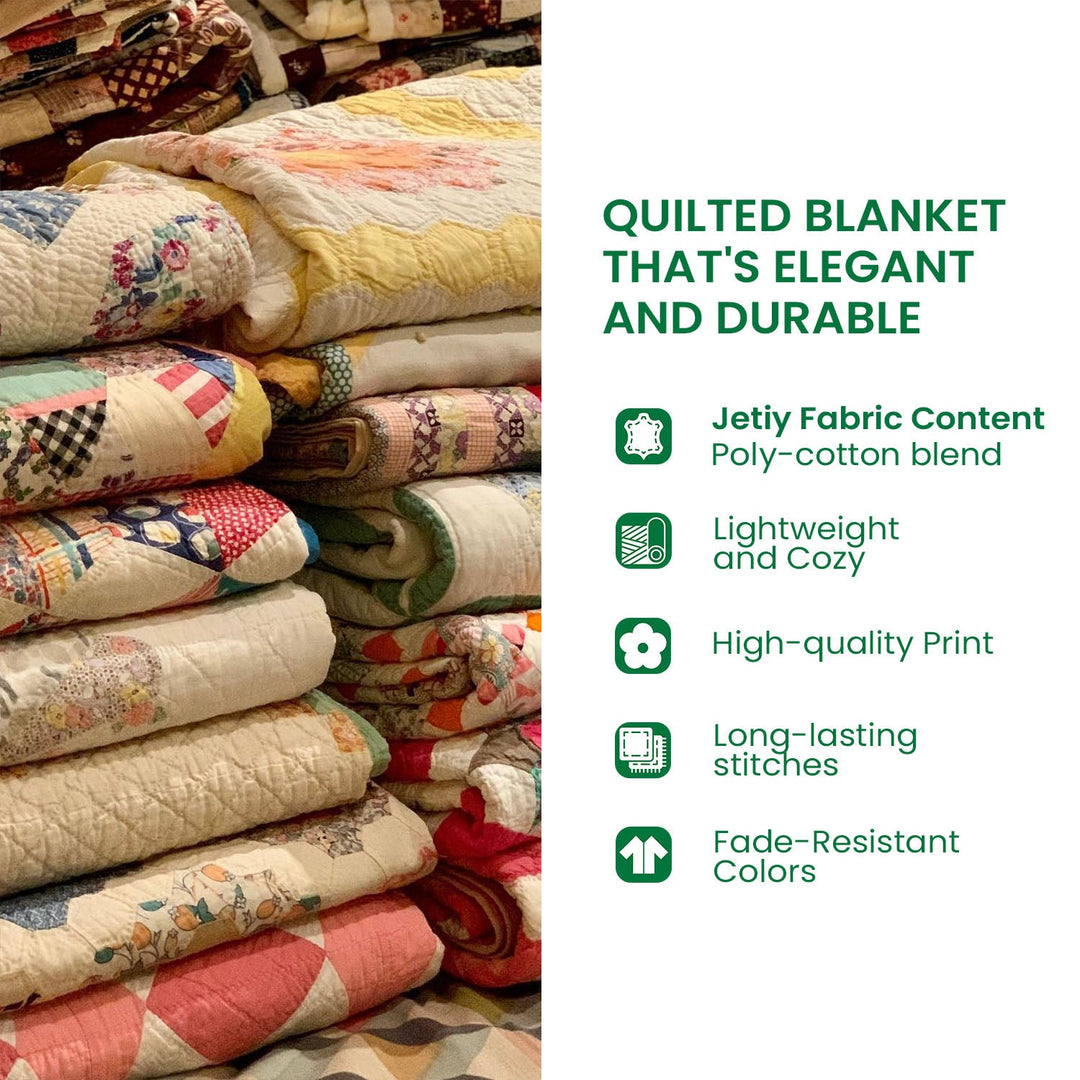 Japanese Koi Charm Quilted Blanket NCU0DV6423