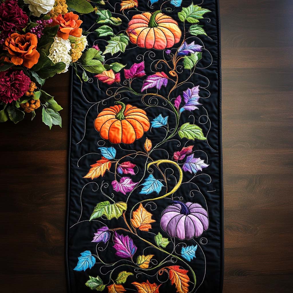Fall Quilted Table Runner NCU0VT207