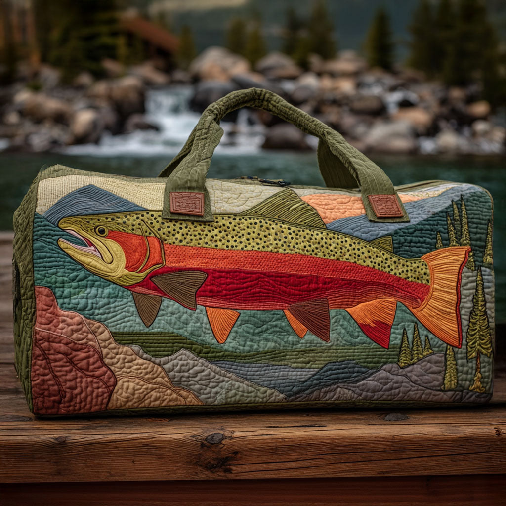Brook Trout Quilted Duffle Bag NCU0PT9008