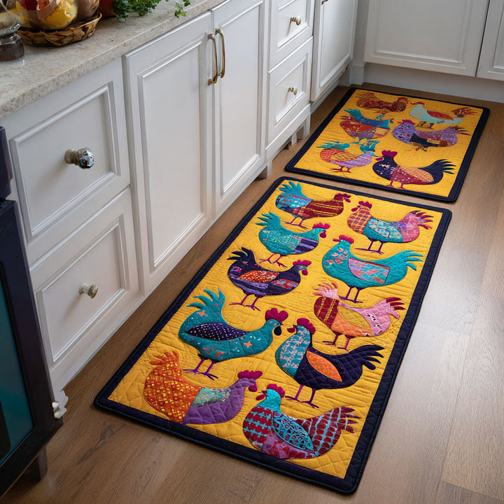 Chicken Garden Kitchen Area Rug NCU0DK11798