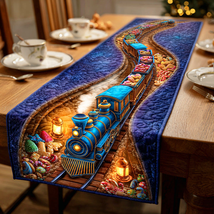 Holiday Train Quilted Table Runner NCU0VT280