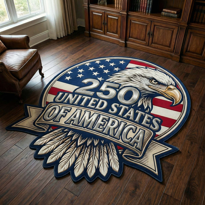 Crest Eagle Custom Shape Area Rug NCU0HH1979
