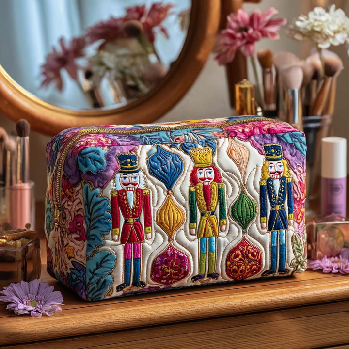 Dorothy - Quilted Toiletry Bag - Christmas Soldier