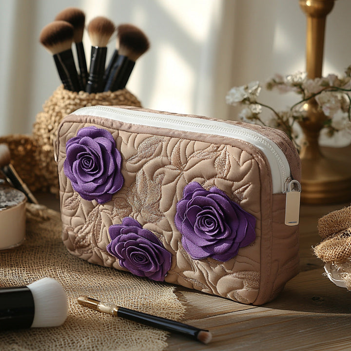 Enchanted Rose Quilted Makeup Bag NCU0DV7742