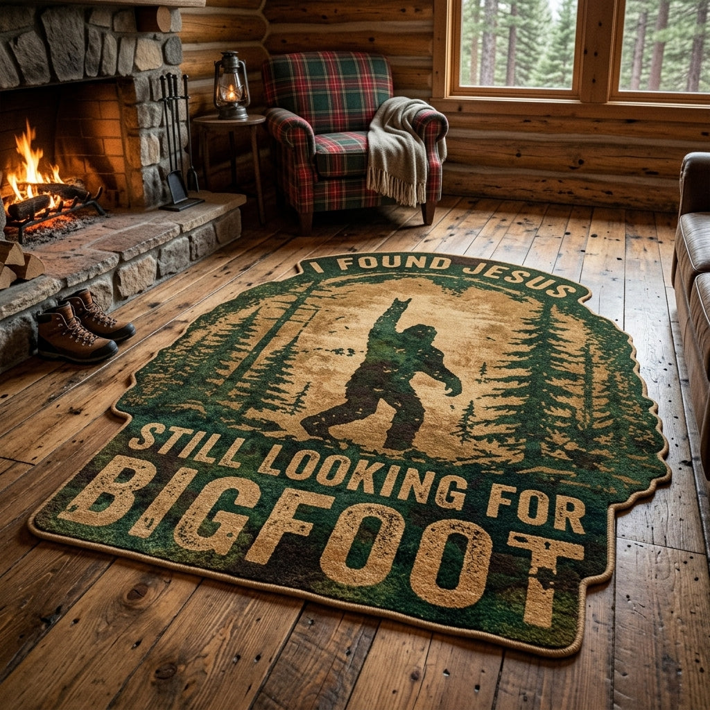 Forest Bigfoot Custom Shape Area Rug NCU0DV9664