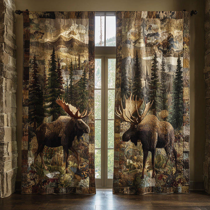 Forest Hideaway Quilted Curtains NCU0PT10129