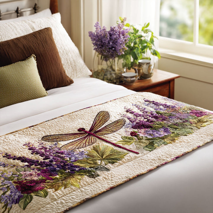 Dragonfly Quilted Bed Runner NCU0VT223