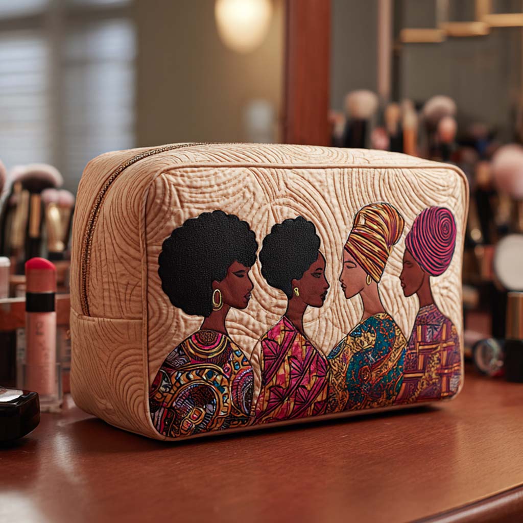 Hadley - Quilted Toiletry Bag - Friendship Hearts