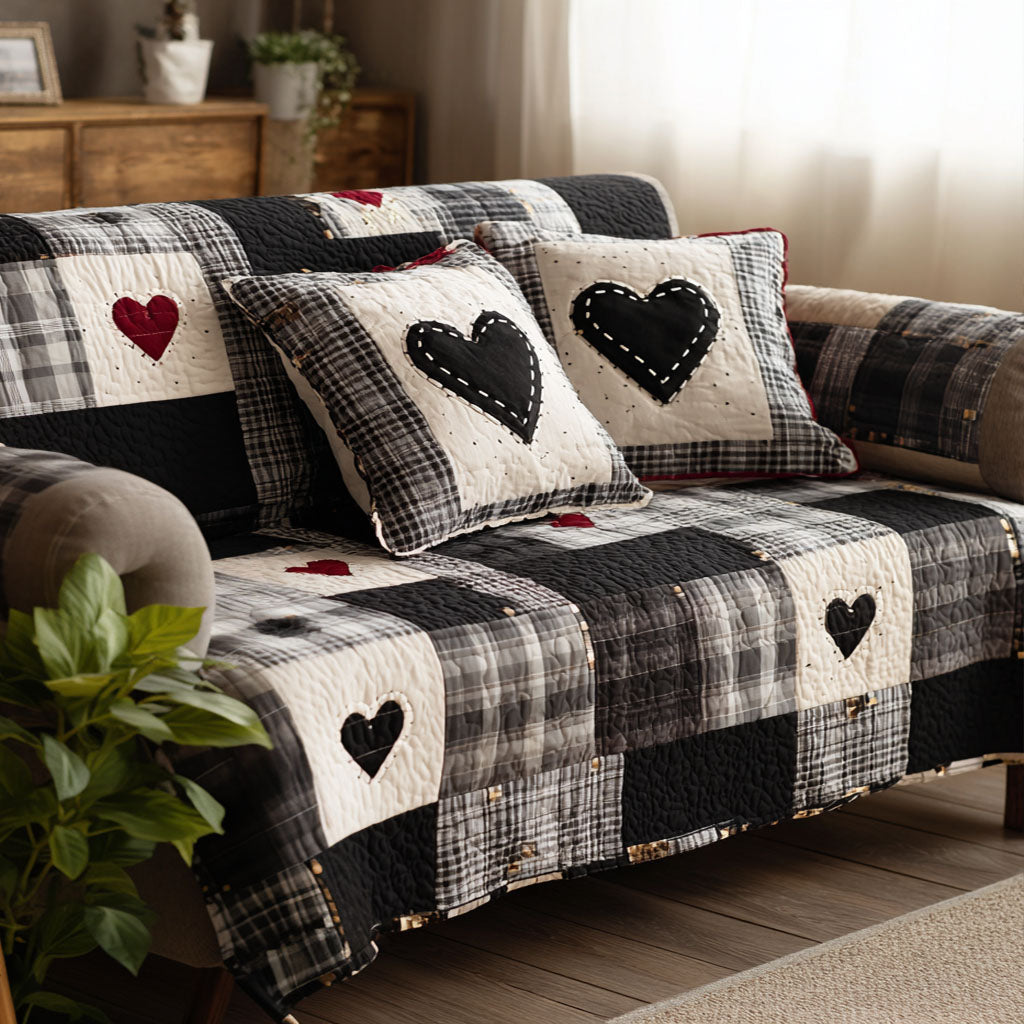Heartfelt Home Quilted Sofa Cover NCU0NT11879