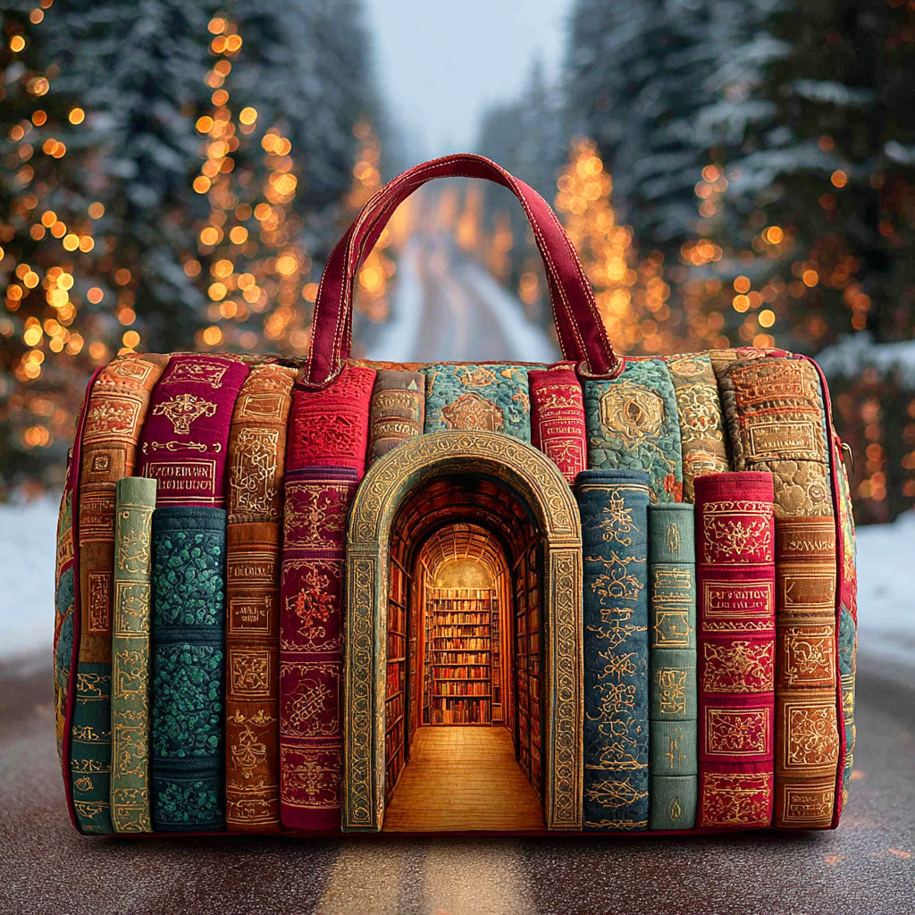 Hidden Library Quilted Duffle Bag NCU0TD872