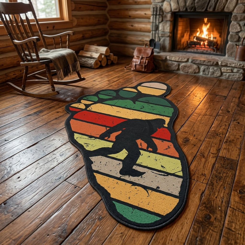 Hidden Sasquatch Custom Shape Area Rug NCU0DV9665