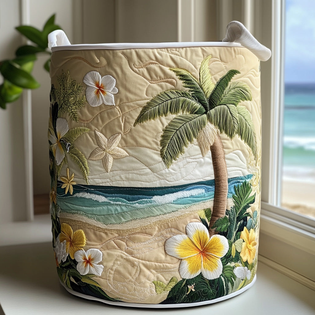 Island Glow Quilted Laundry Basket NCU0PVL484