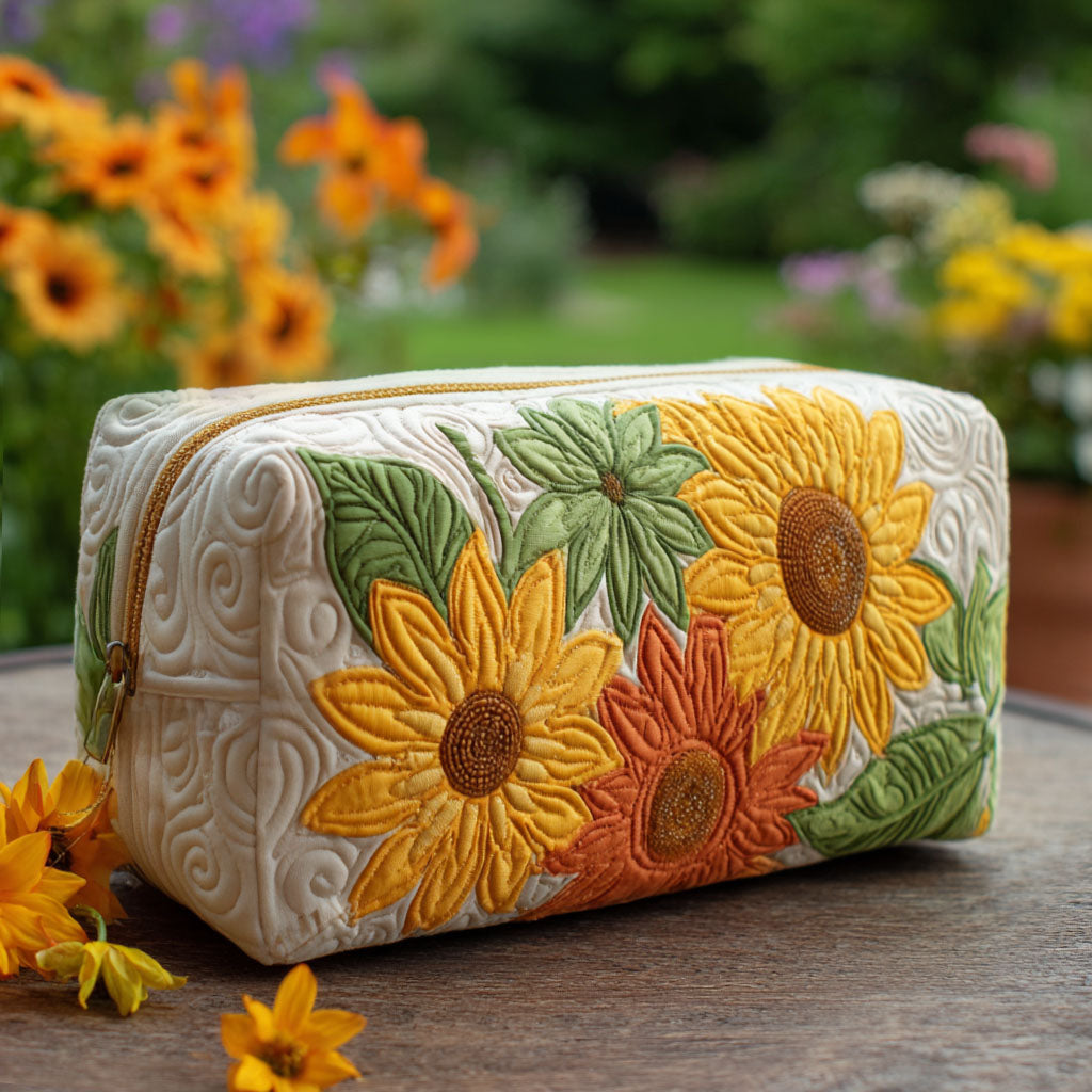 Ivy - Quilted Toiletry Bag - Dreamy Petals