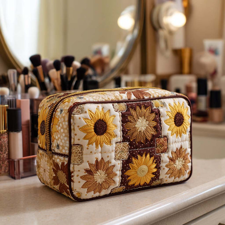 Kelli - Quilted Toiletry Bag - Radiant Sun