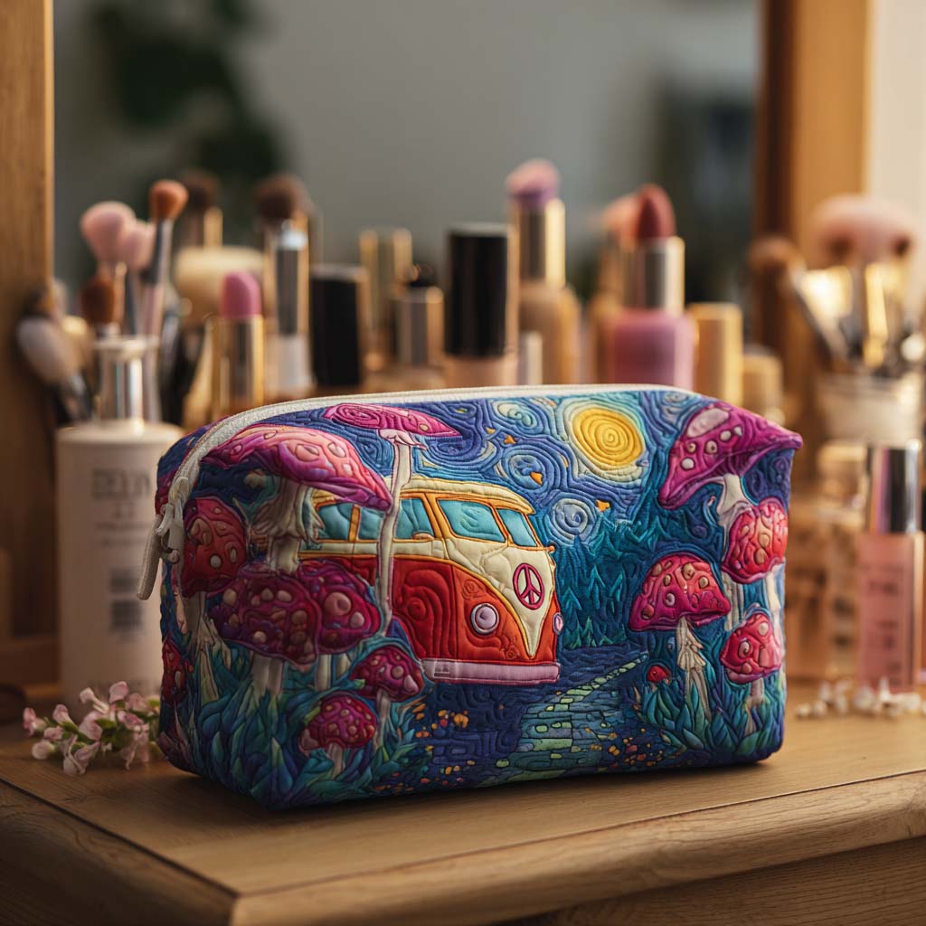 Maureen - Quilted Toiletry Bag - Galactic Travel