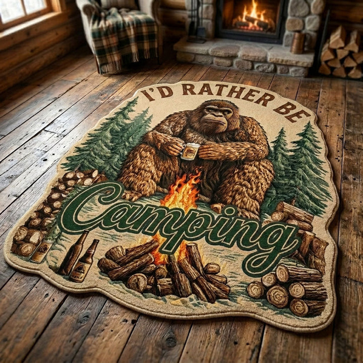 Mountain Sasquatch Custom Shape Area Rug NCU0DV9667