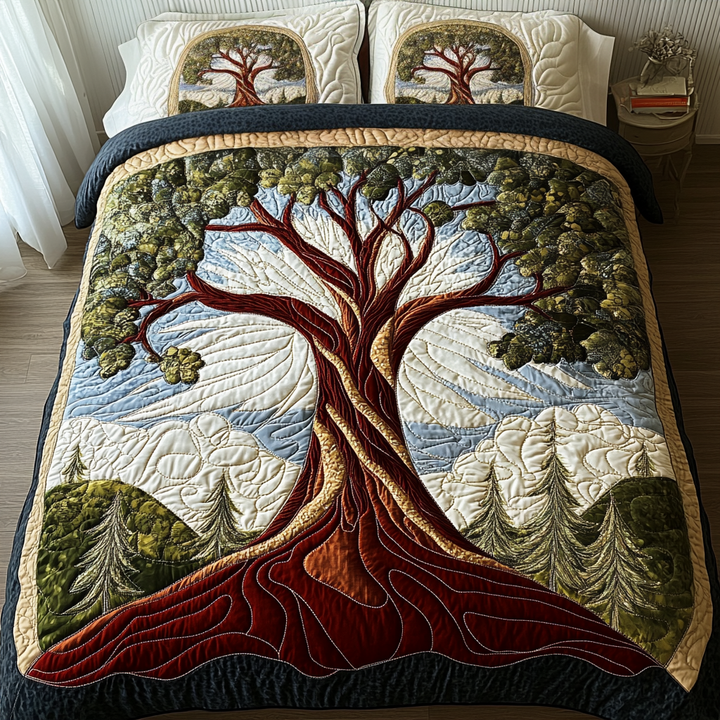 Nature Embrace 3-Piece Quilted Bedding Set NCU0DV2178