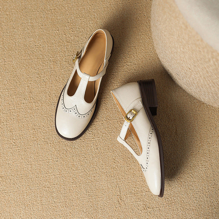 YSOLENNE | ELEGANT T-BAR MARY JANES