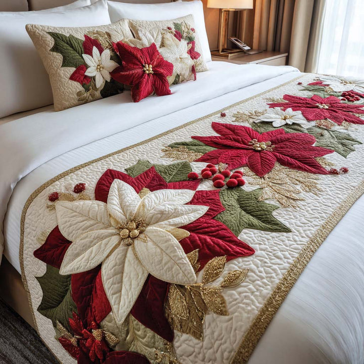 Christmas Quilted Bed Runner NCU0VT263