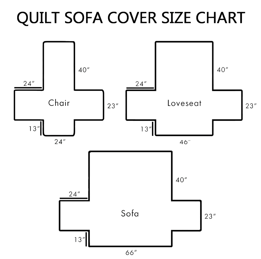 Texas Dust Quilted Sofa Cover NCU0NT10814