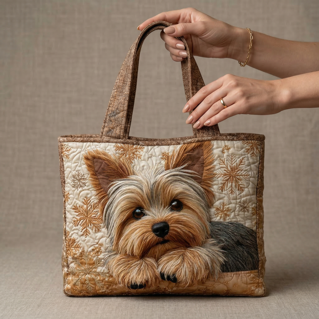 Quilted Tote Bag - Yorkshire Terrier
