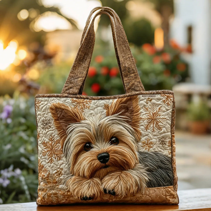 Quilted Tote Bag - Yorkshire Terrier