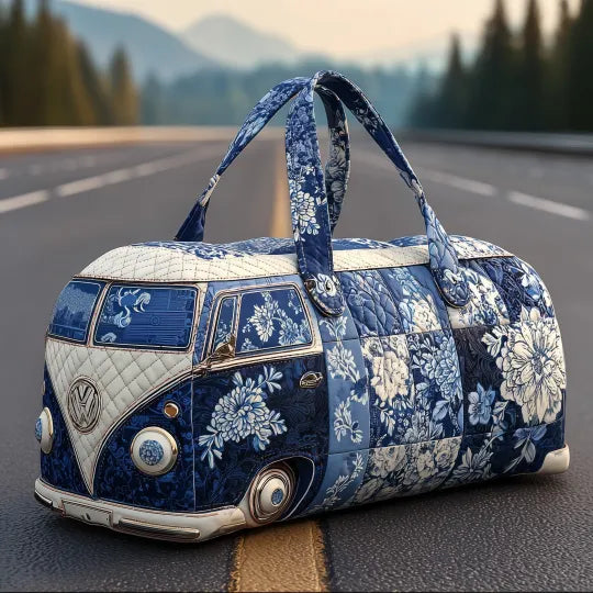 Quilted Travel Bag - Indigo Camper