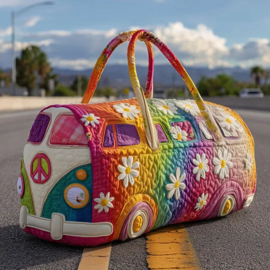 Quilted Travel Bag - Rainbow Camper