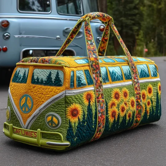 Quilted Travel Bag - Sunflower Camper