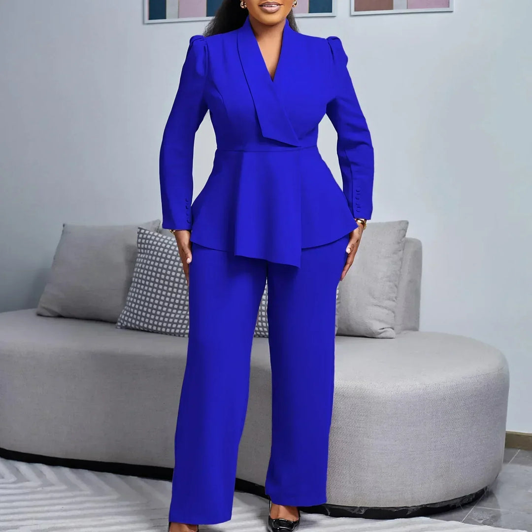 MAYA | STYLISH FORMAL SUIT SET WITH TAILORED LONG BLAZER FOR WOMEN