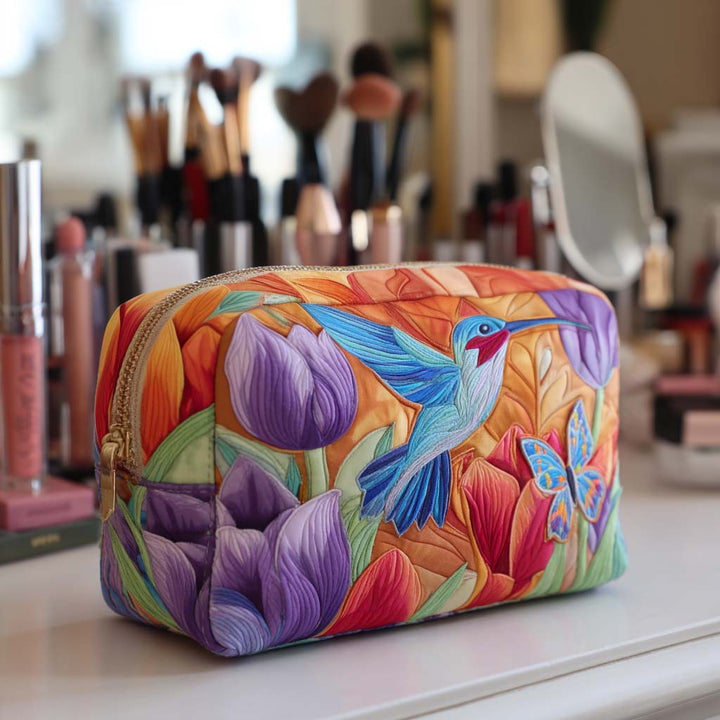 Sherry - Quilted Toiletry Bag - Radiant Garden