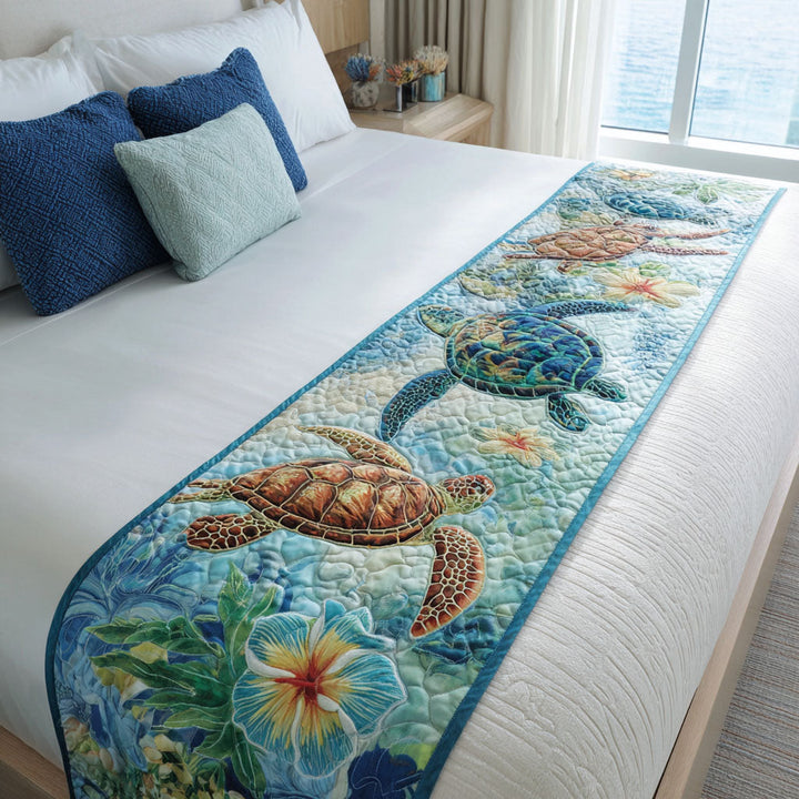 Shoreline Strider Quilted Bed Runner NCU0PT8567