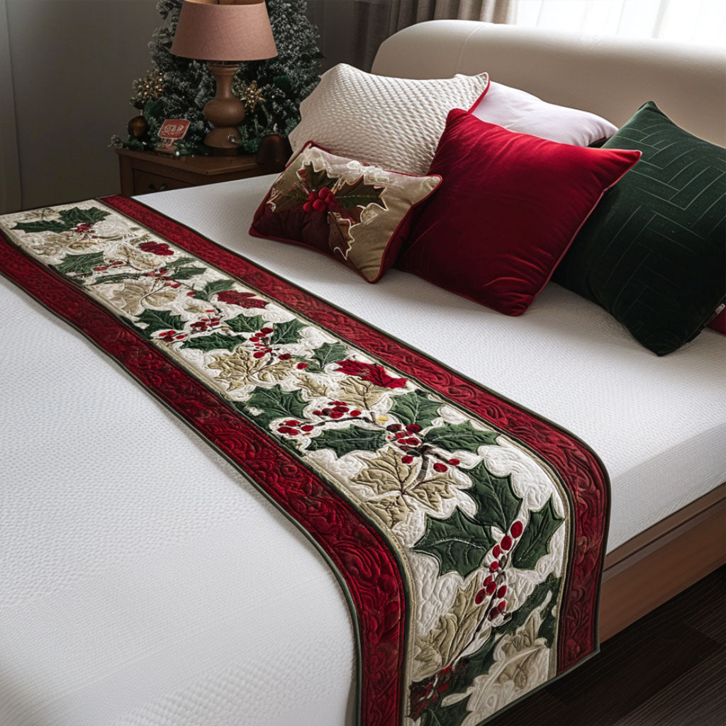 Christmas Quilted Bed Runner NCU0VT242