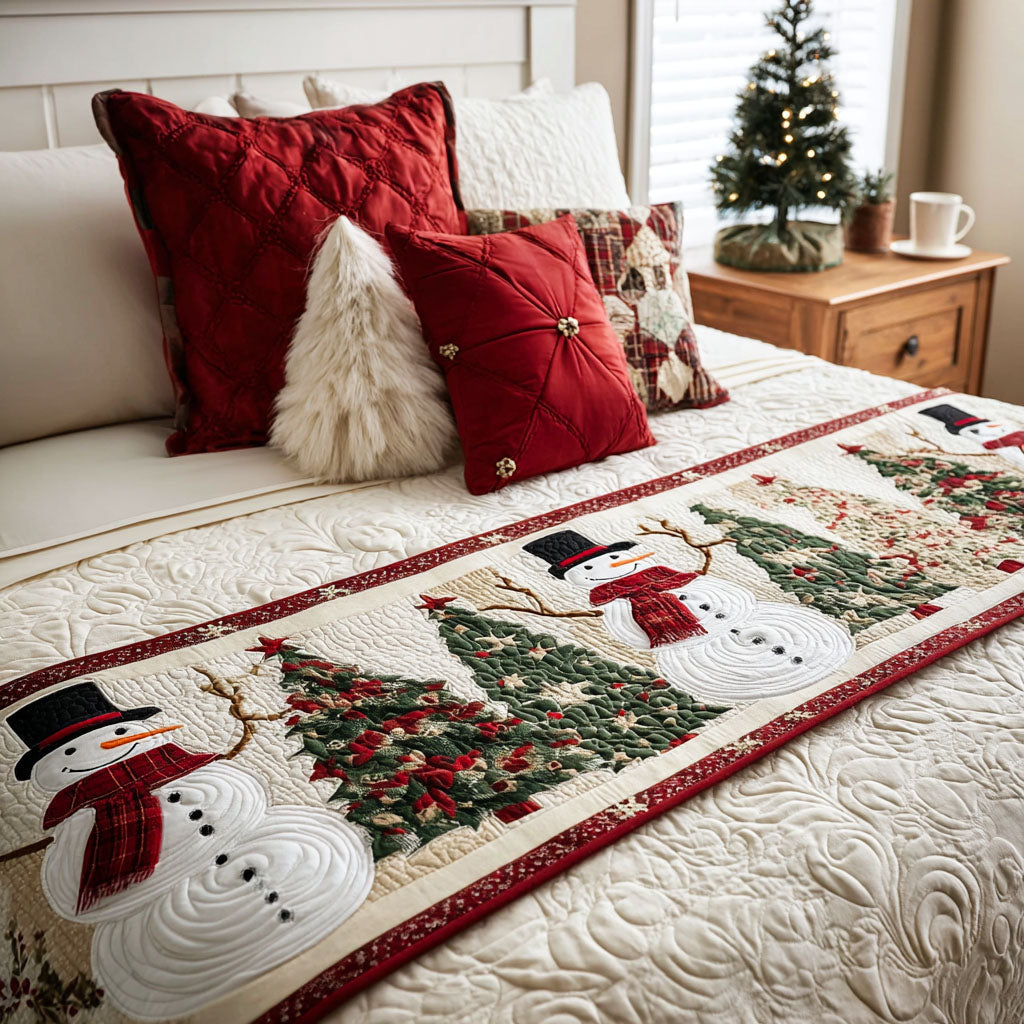Christmas Quilted Bed Runner NCU0VT258