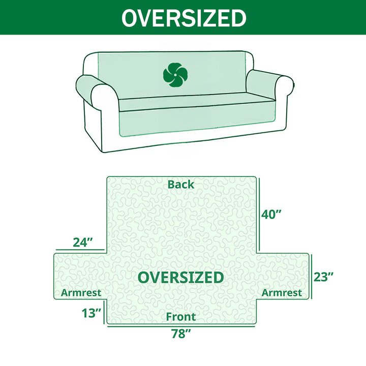 Heritage Tree Stone Quilted Sofa Cover NCU0TV1575