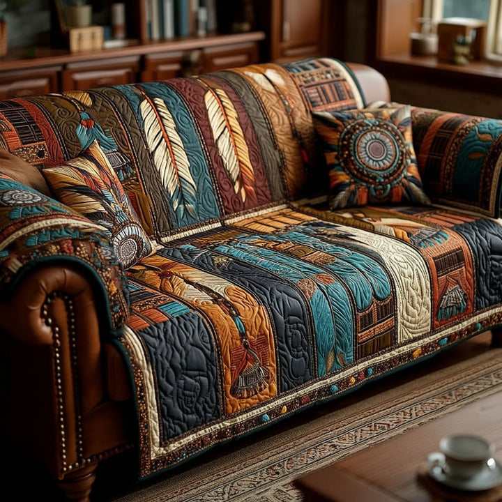 Spirit of Open Ground Quilted Sofa Cover NCU0PT11206