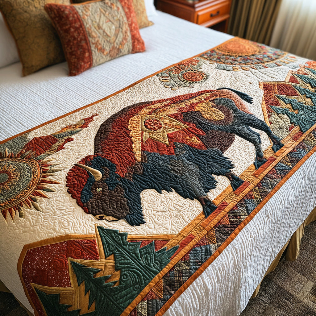 Spirit of the Plains Quilted Bed Runner NCU0TD1268