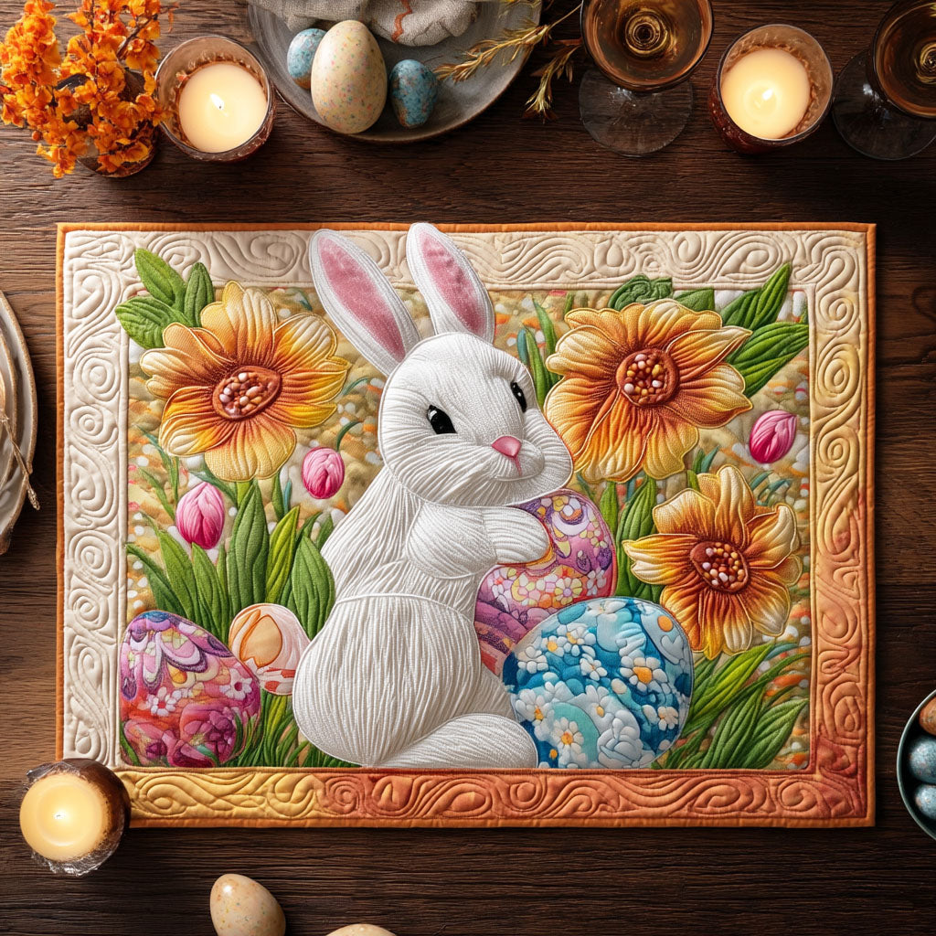 Sunny Bunny Fields Quilted Placemat NCU0TD2281