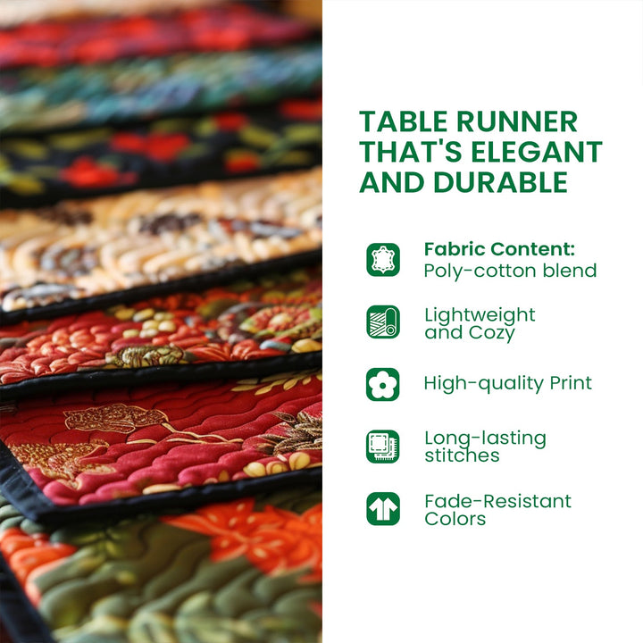 David Emblem Quilted Table Runner NCU0NT12009
