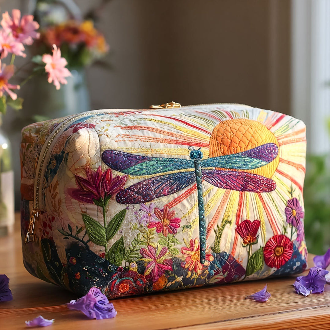 Tammy - Quilted Toiletry Bag - Refined Ruffle