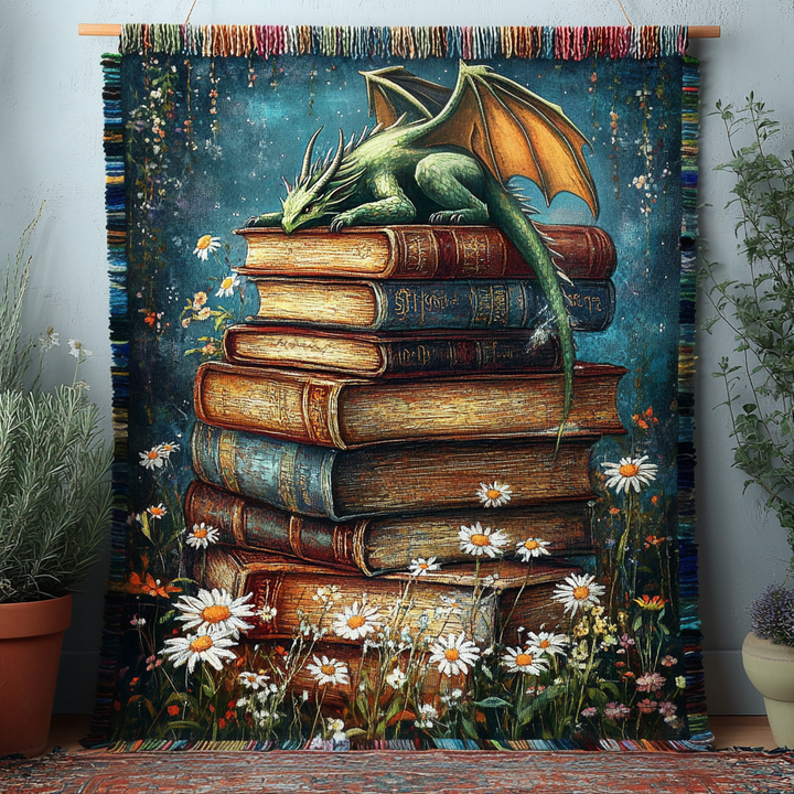 The Book Guardian Woven Sofa Blanket NCU0DV3882