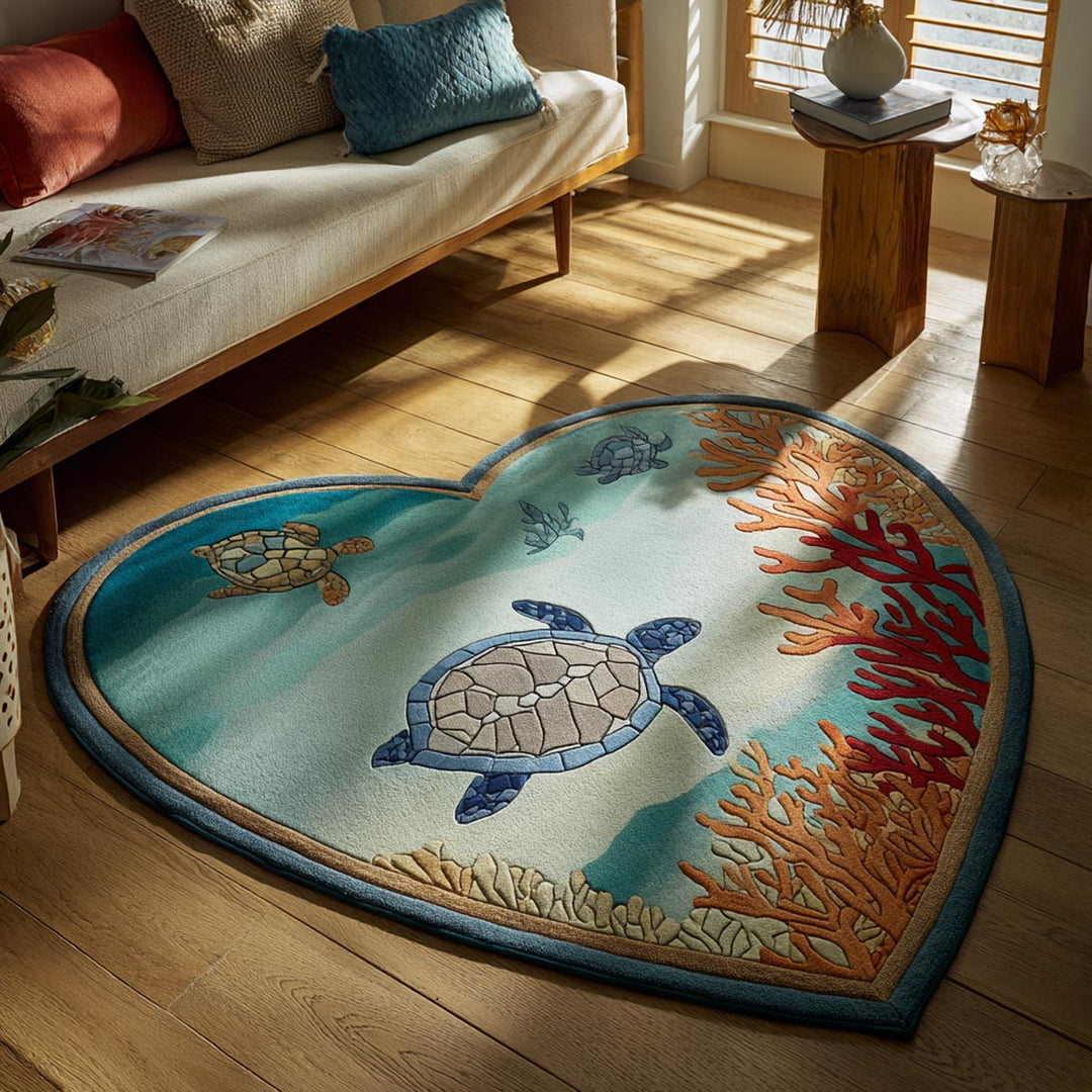 Turtle Dreams Custom Shape Area Rug NCU0DV9617