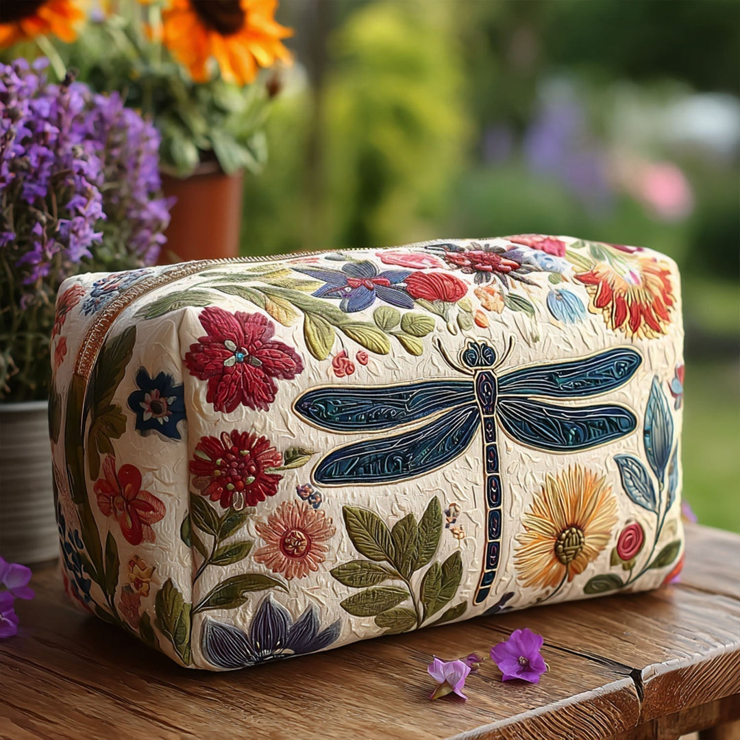 Wanda - Quilted Toiletry Bag - Cute Bee
